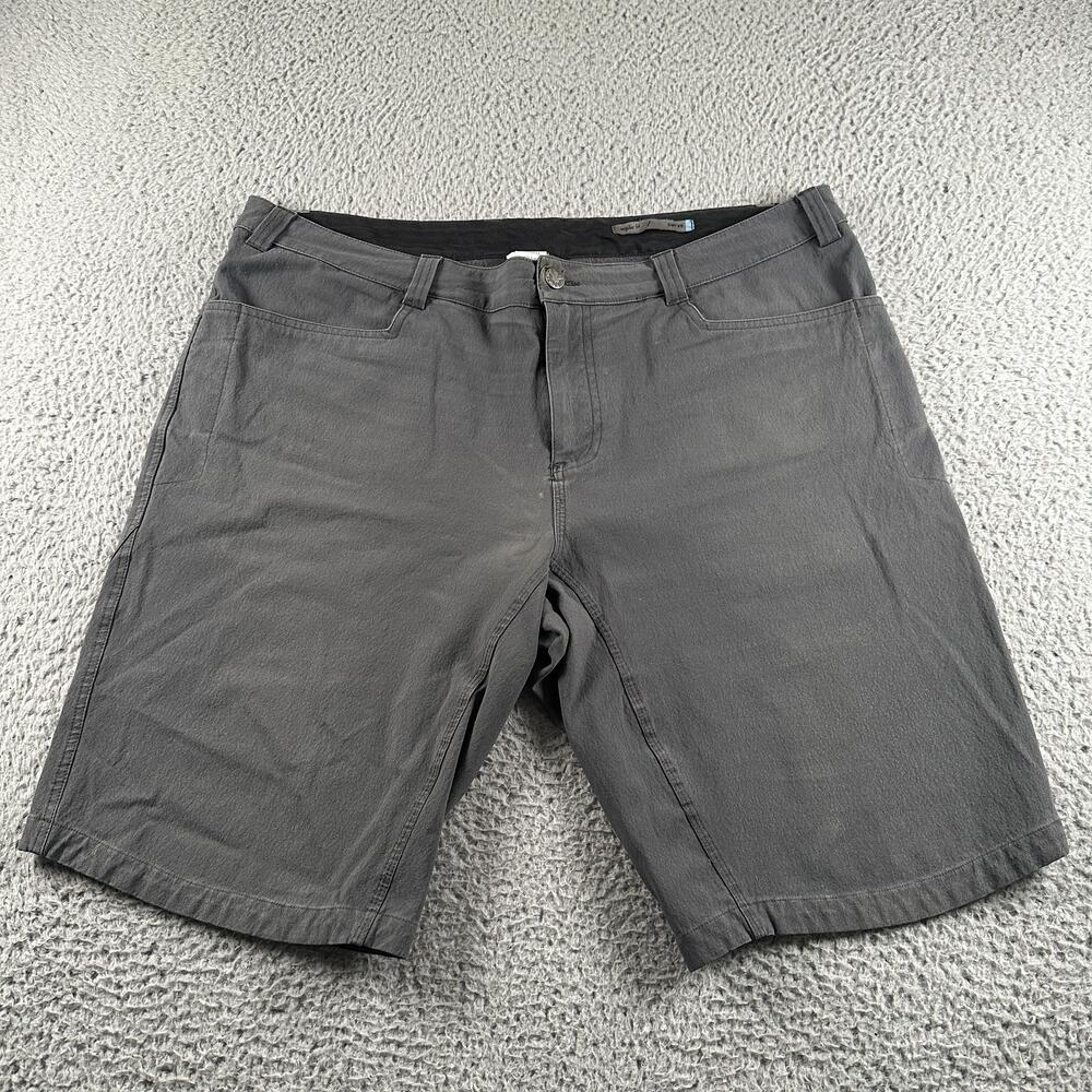 Swrve Biker Shorts Mens 38 Gray Canvas Blend Cycling 4 Way Stretch 10in Inseam
